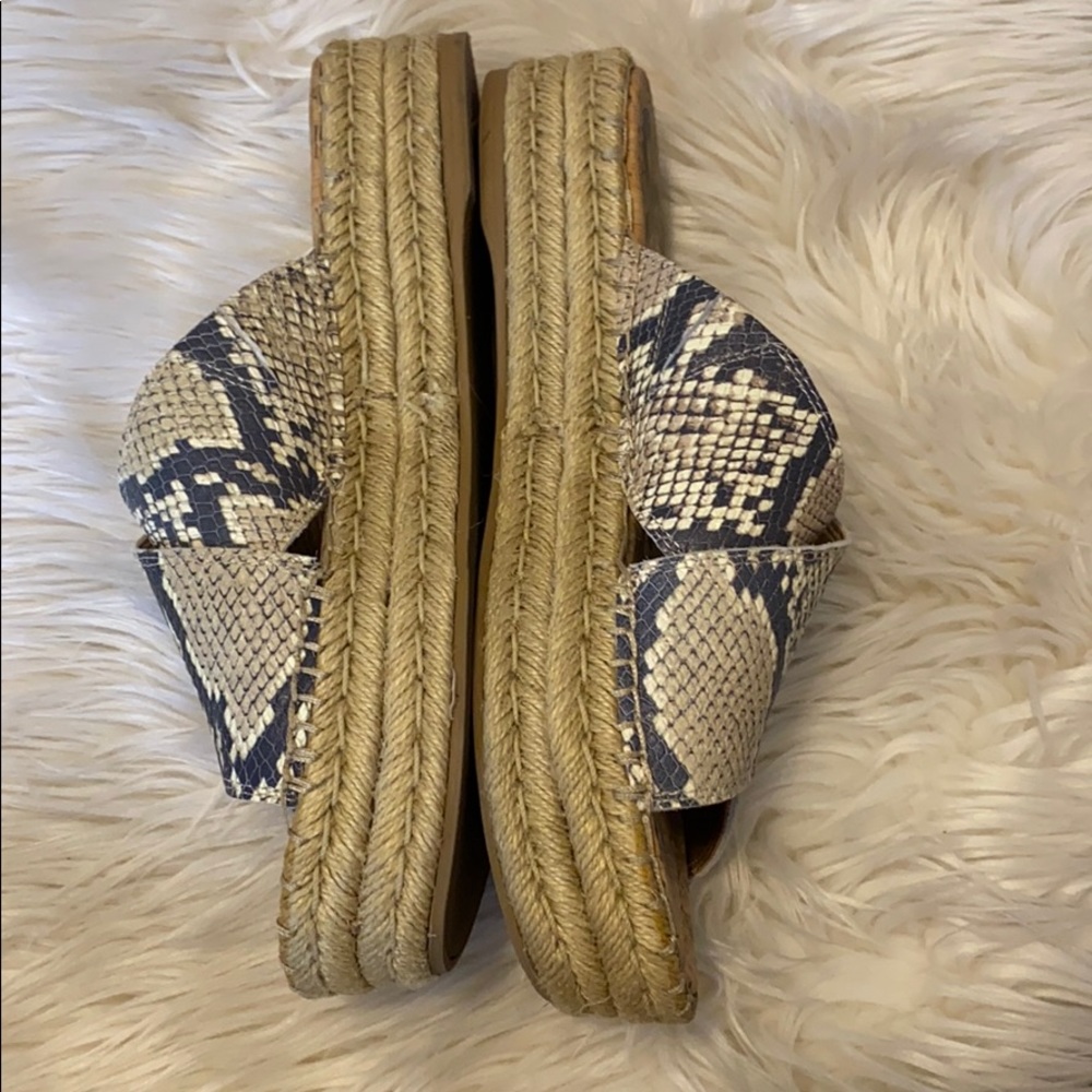 Sam Edelman snake print espadrille sandals - Picture 3 of 7